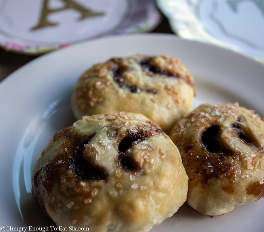 Eccles Cakes with sugared tops.