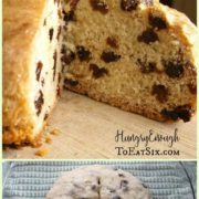 A traditional recipe handed down through family, for a soft loaf with flavors of raisin and caraway seed.