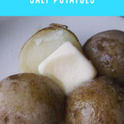 Butter topped potatoes