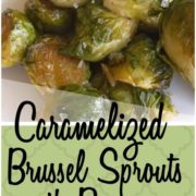 Brussel sprouts tossed with rosemary and minced garlic, and then a sprinkle of brown sugar for some sweetness! This recipes succeeds in reinventing the Brussel sprouts of my youth. Roasting the sprouts makes for a savory and delectable dish.
