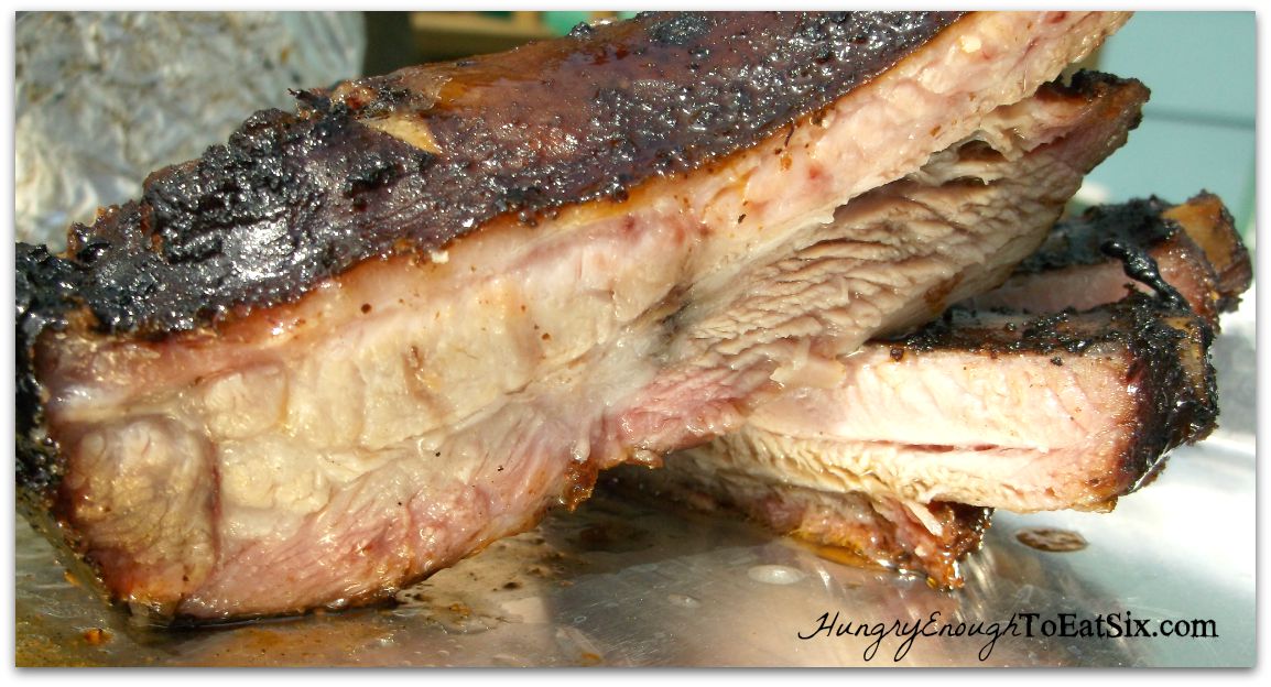 Cross section of cooked brisket