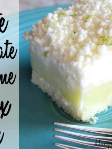 The super-sweet, soft white chocolate flavor with the tart and sweet lime is a winner for sure. And because they're chilled together in this no-bake dessert, it is cool and refreshing from start to finish!