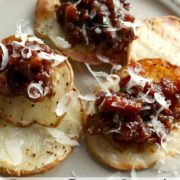 A savory & sweet, slow-cooked jam made with loads of bacon, onion and garlic.