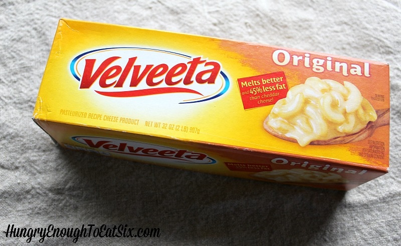 Box of Velveeta cheese