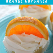 Cupcake with orang on top