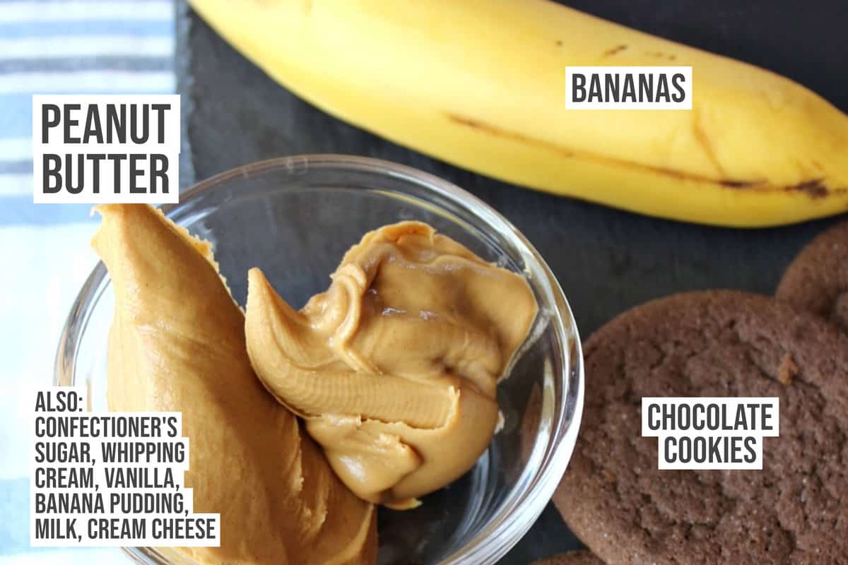 Banana, peanut butter, and chocolate cookie.