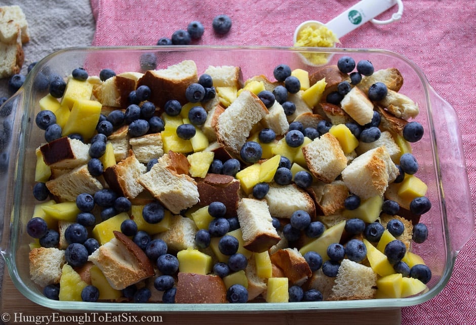 Best Blueberry Bread Pudding (With Mango and Ginger) — Hungry Enough To Eat Six