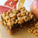 Apple fruit bar cookies with Cheerios.