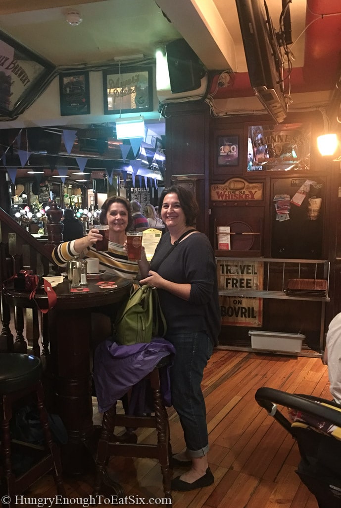 Two women in a bar