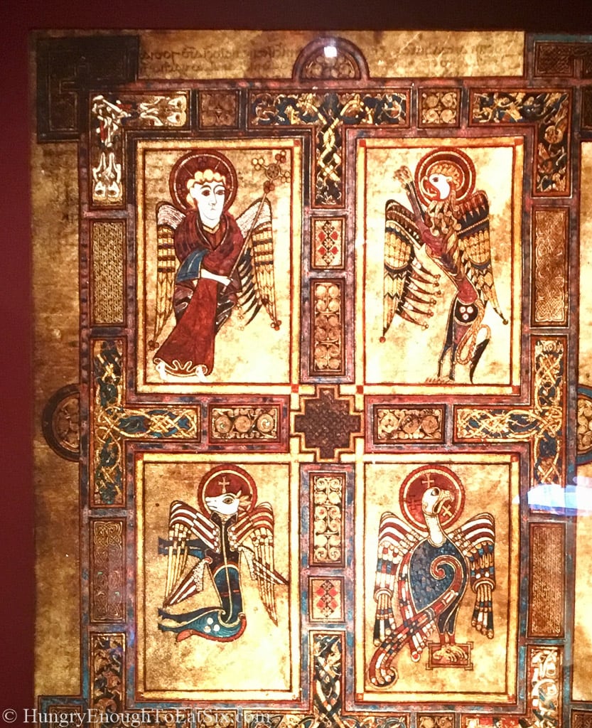 Display of ancient illustrations