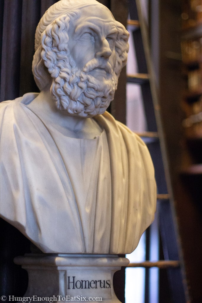 Marble bust of a man