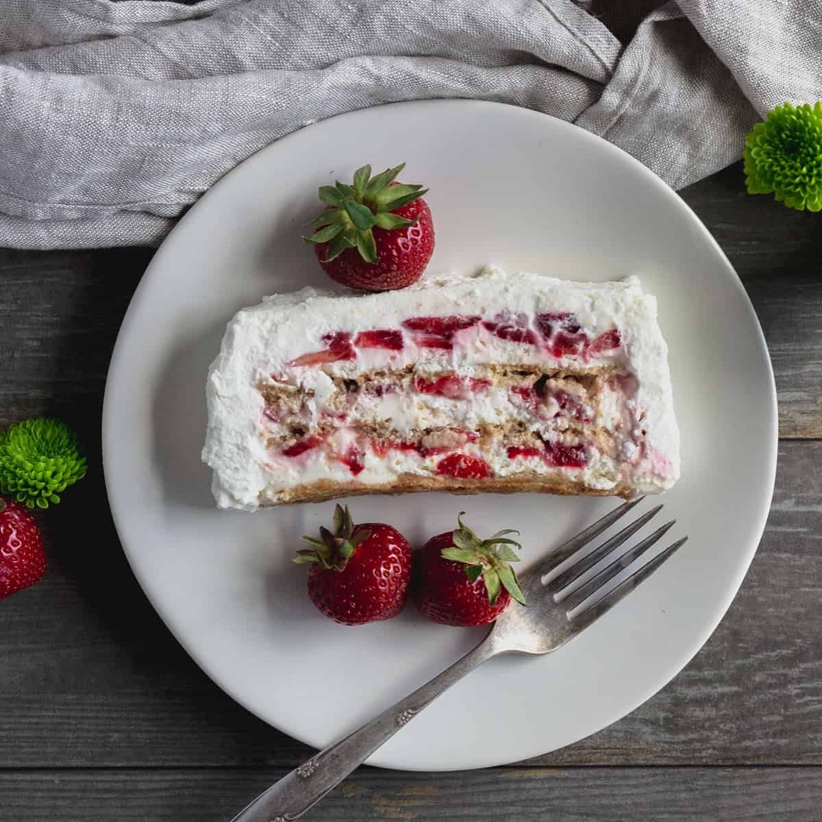 Strawberry Ice Cream Cake