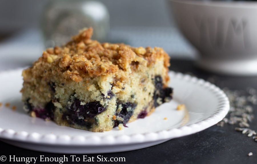 Blueberry Lavender Coffee Cake with Toasted Walnut Streusel | Hungry ...