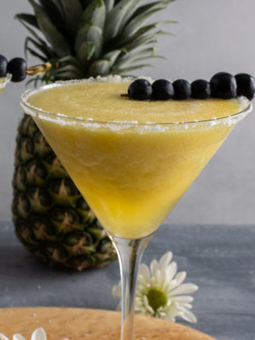 Two pineapple cocktails