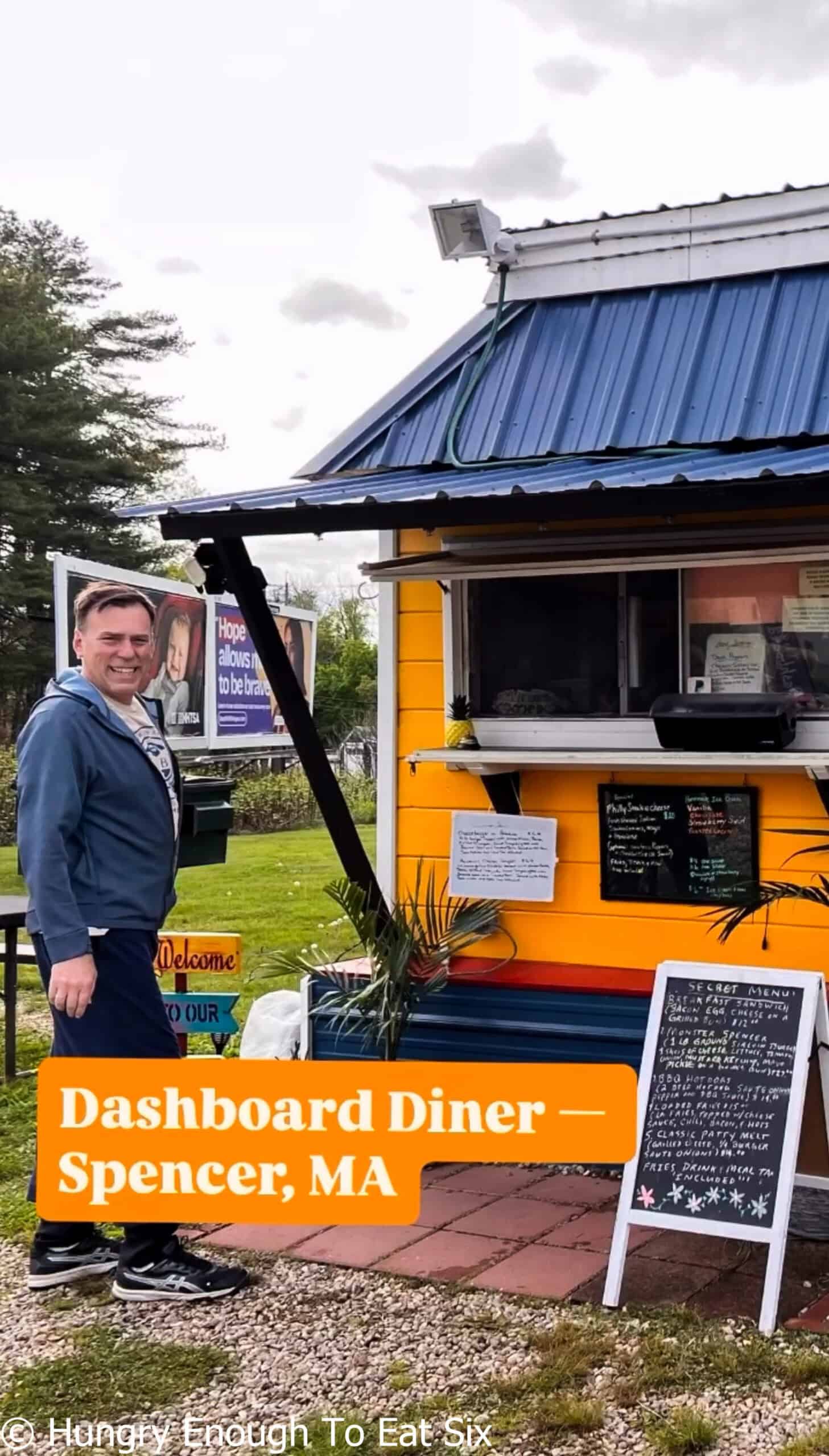 Christian by Dashboard Diner, a central MA hot dog spot.